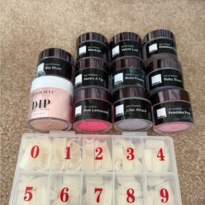 Revel Nail Dip Powder Set with Nail Tips